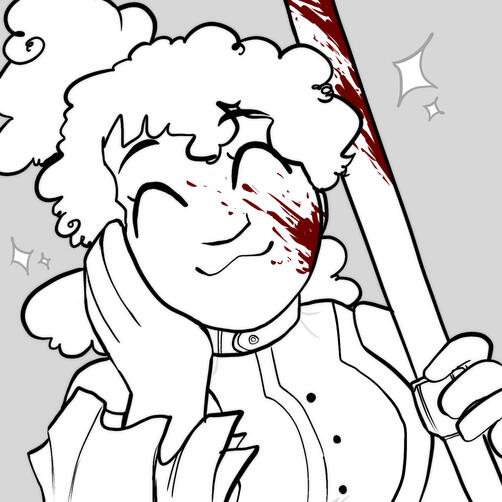 lineart bust for simikae december 2023